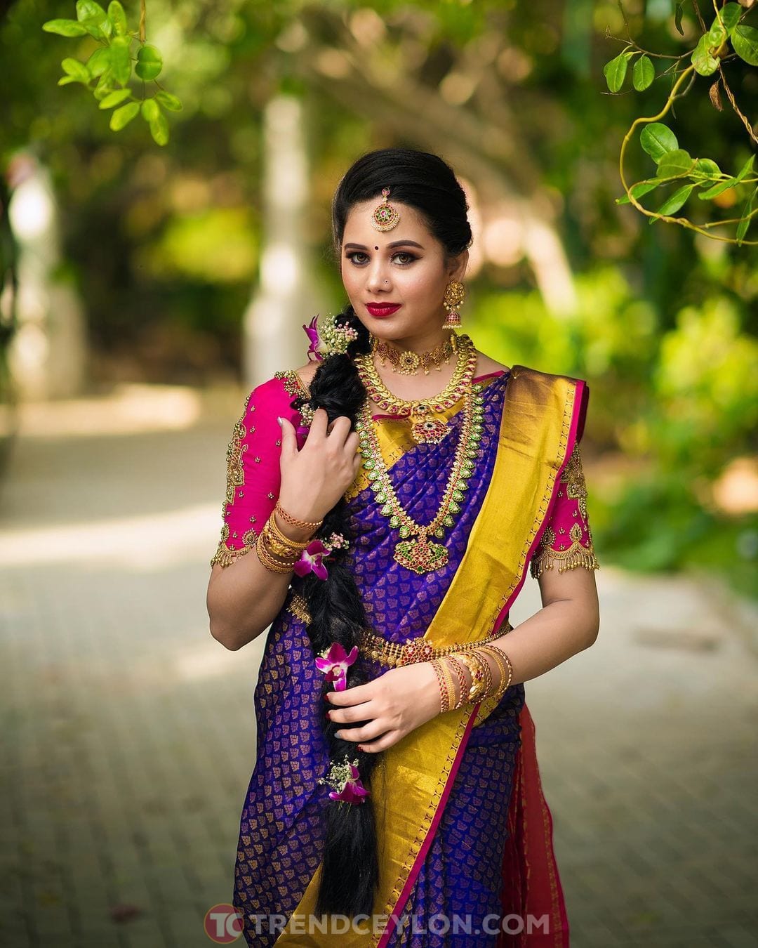Serial Actress Raksha Holla Traditional Saree Photoshoot Stills