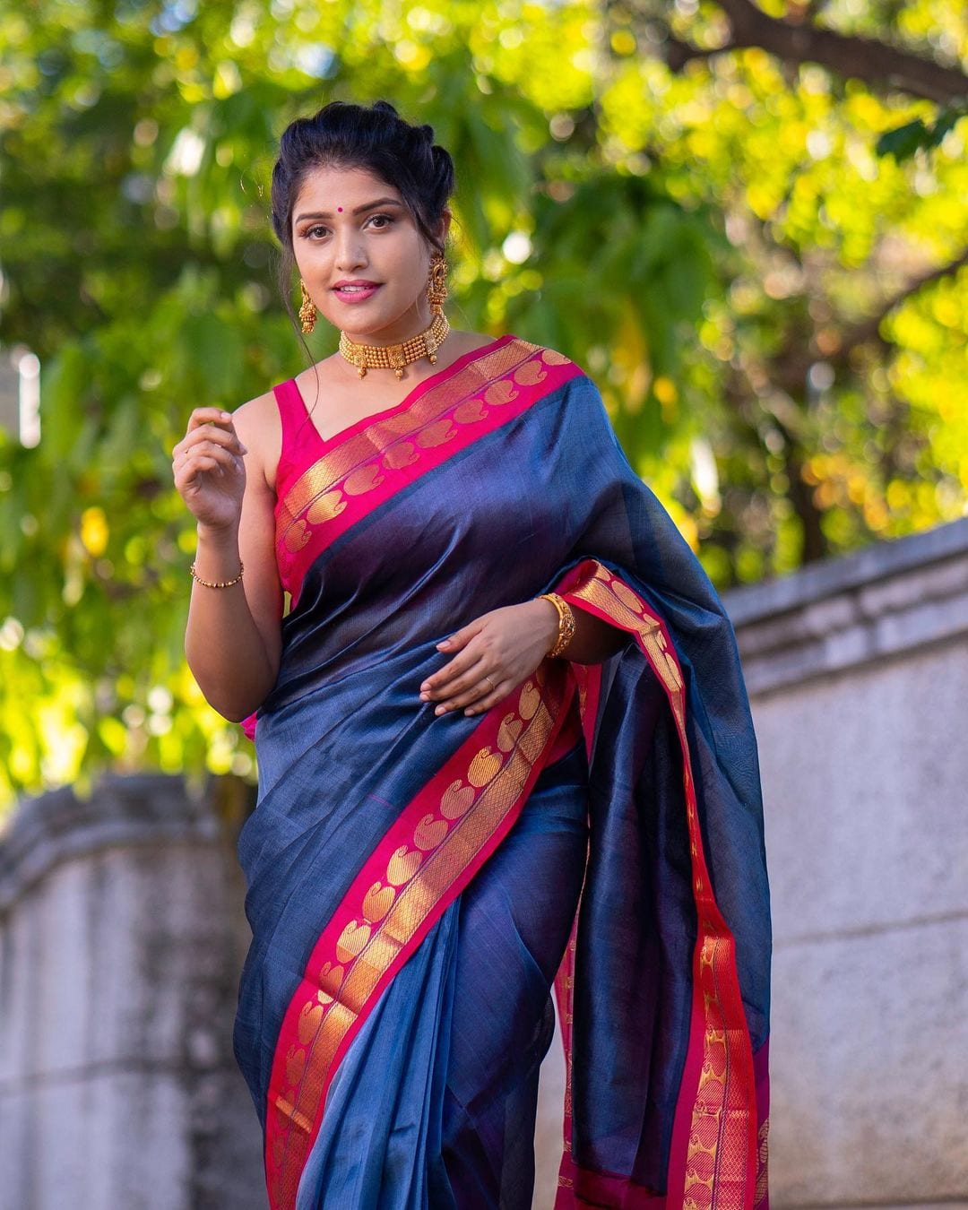 Indian Model Shreya Anchan Photoshoot Stills in Saree