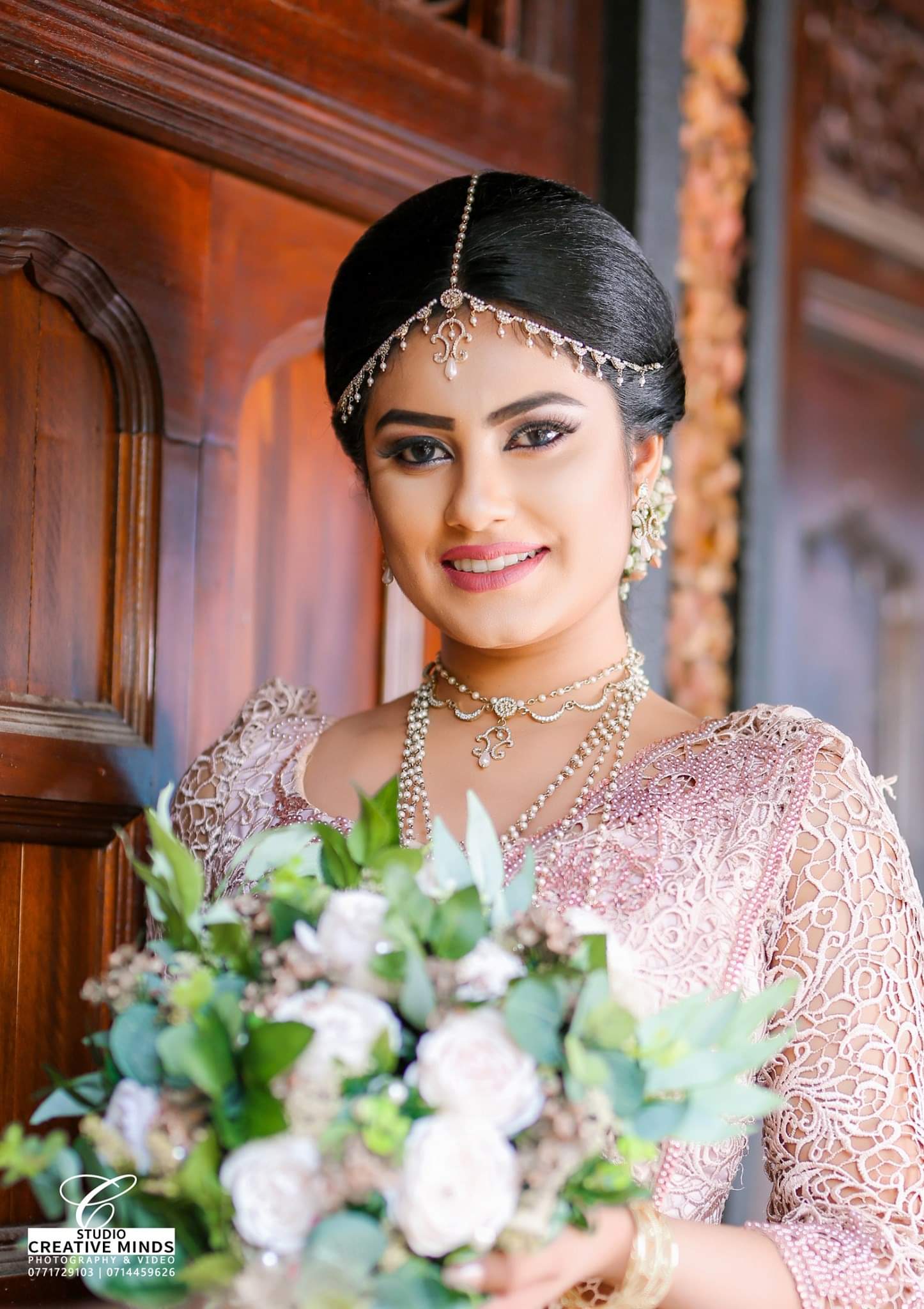 Gorgeous Model Nimasha Sandeepani glams up in Bridal Dress